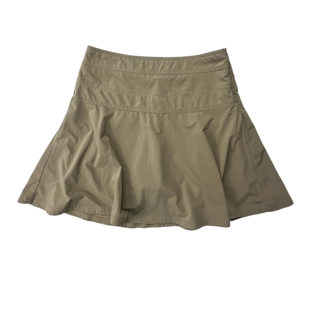 Athleta Women's Khaki Everyday Skort Women Skirt w/ Shorts Size 4